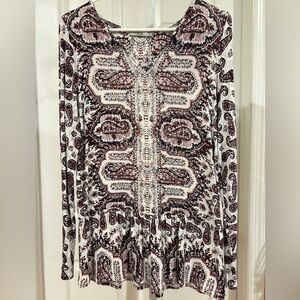 Dalia Women's Long Sleeve Top Tunic small